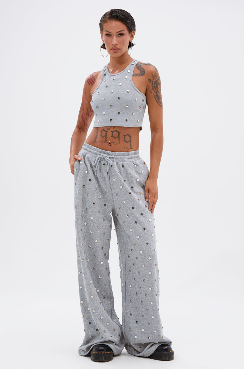 POPPING OFF WIDE LEG JOGGER