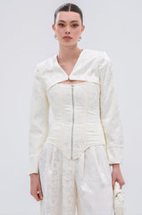 DAISY DOVE JACQUARD BLAZER