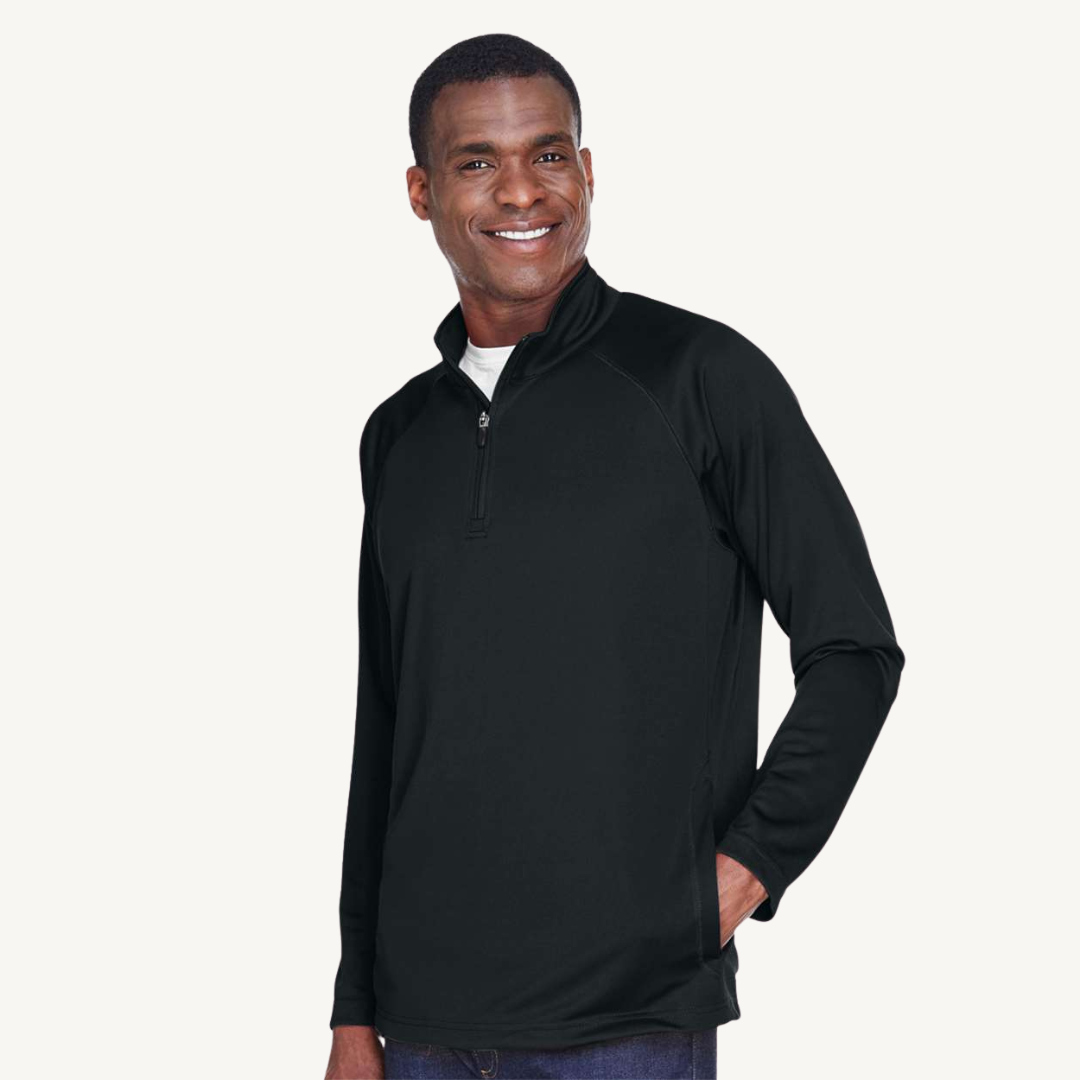 Stretch Tech-Shell Compass Quarter Zip Pullover