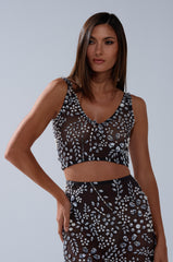 BLING BLING MESH RHINESTONE BRALETTE