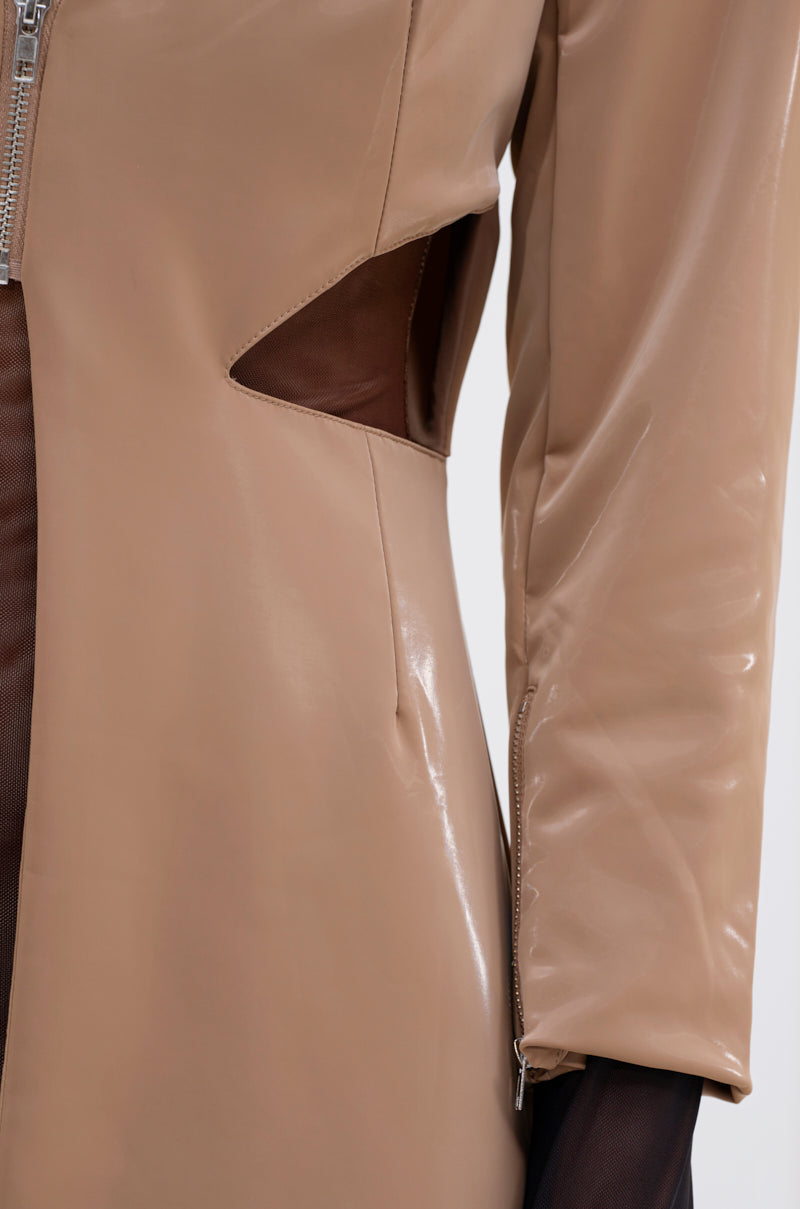 AFTER HOURS LIQUID VELVET TRENCH