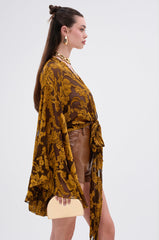 ADORE YOU TIE FRONT BLOUSE