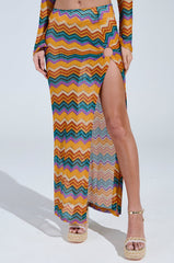 OH SO ZIGGY CROCHET MAXI SKIRT