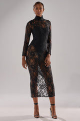 OH HOT DAMN LACE MIDI DRESS