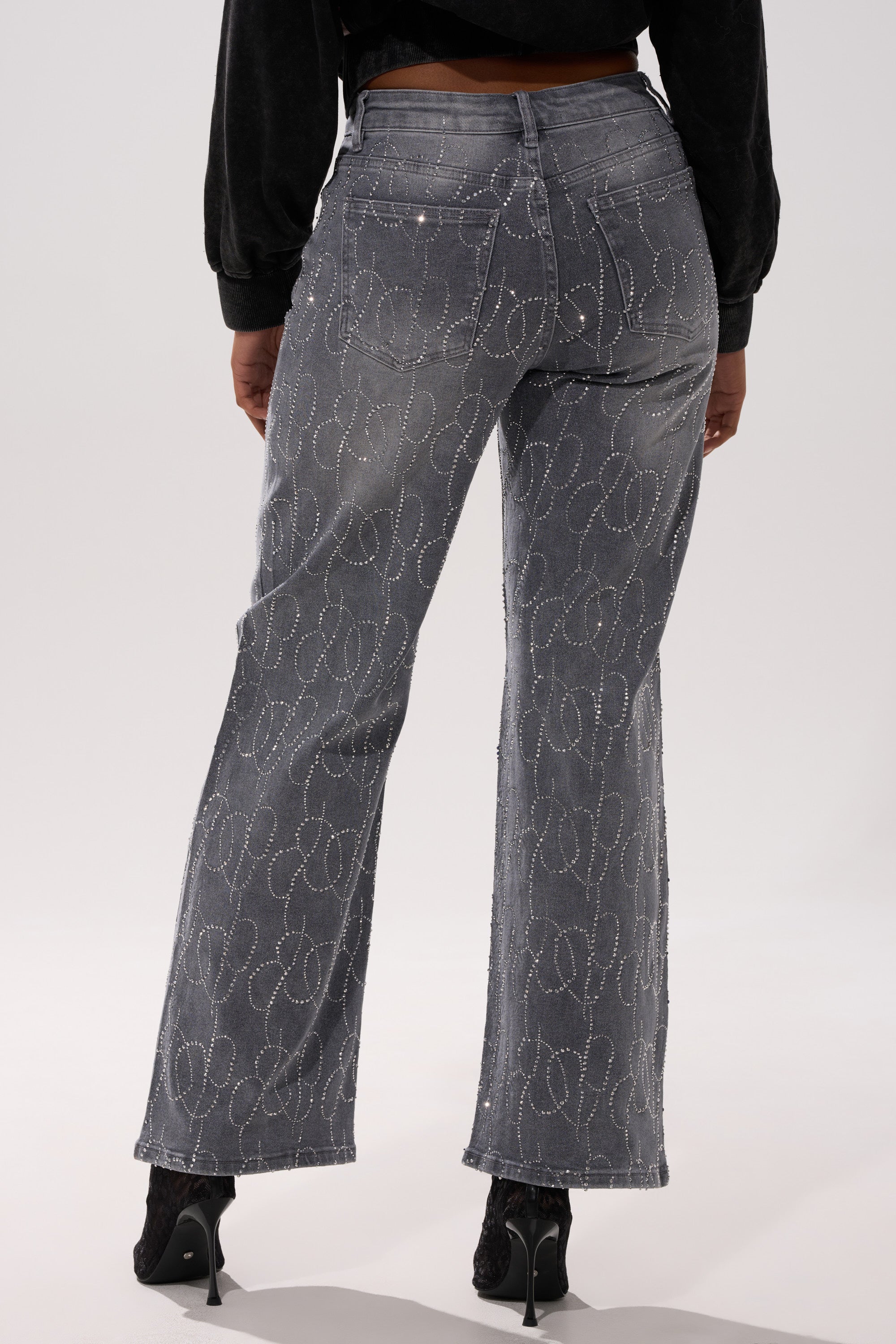 PERFECT LIKE ME EMBELLISHED DENIM