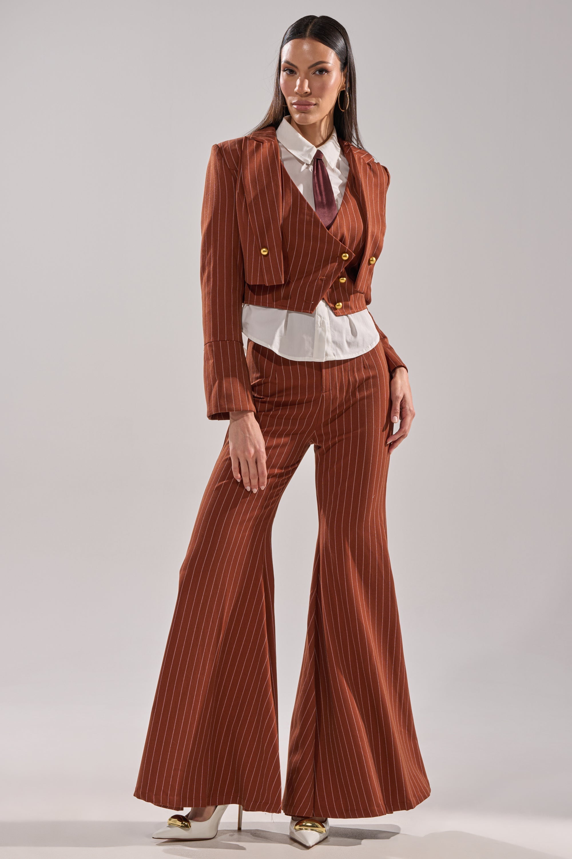 BUSINESS FIRST STRIPE BLAZER