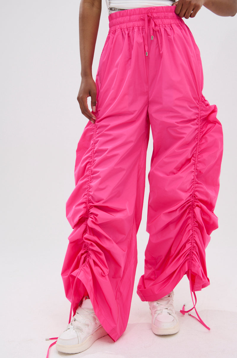 GIRL ON FIRE RUCHED JOGGER