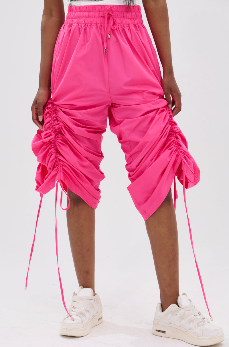 GIRL ON FIRE RUCHED JOGGER