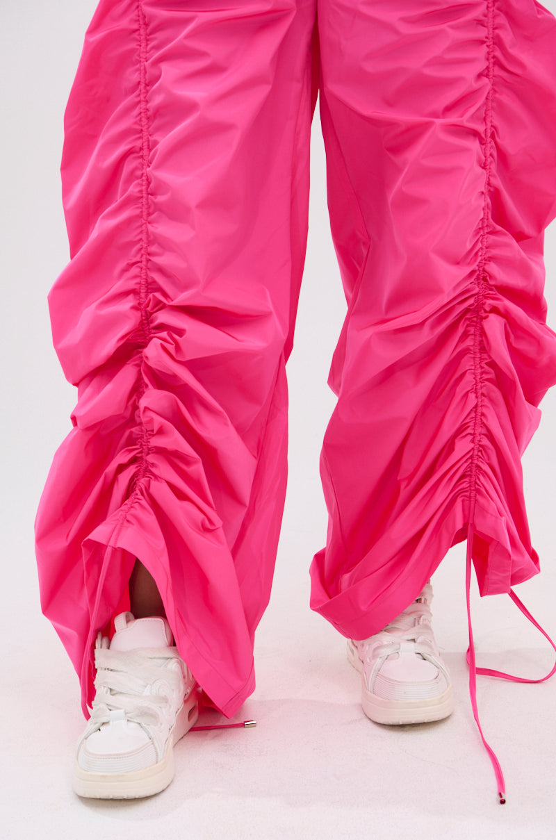 GIRL ON FIRE RUCHED JOGGER