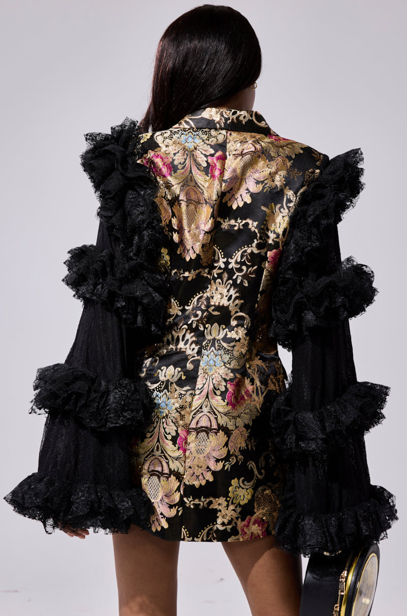 LORY PRINTED BLAZER DRESS