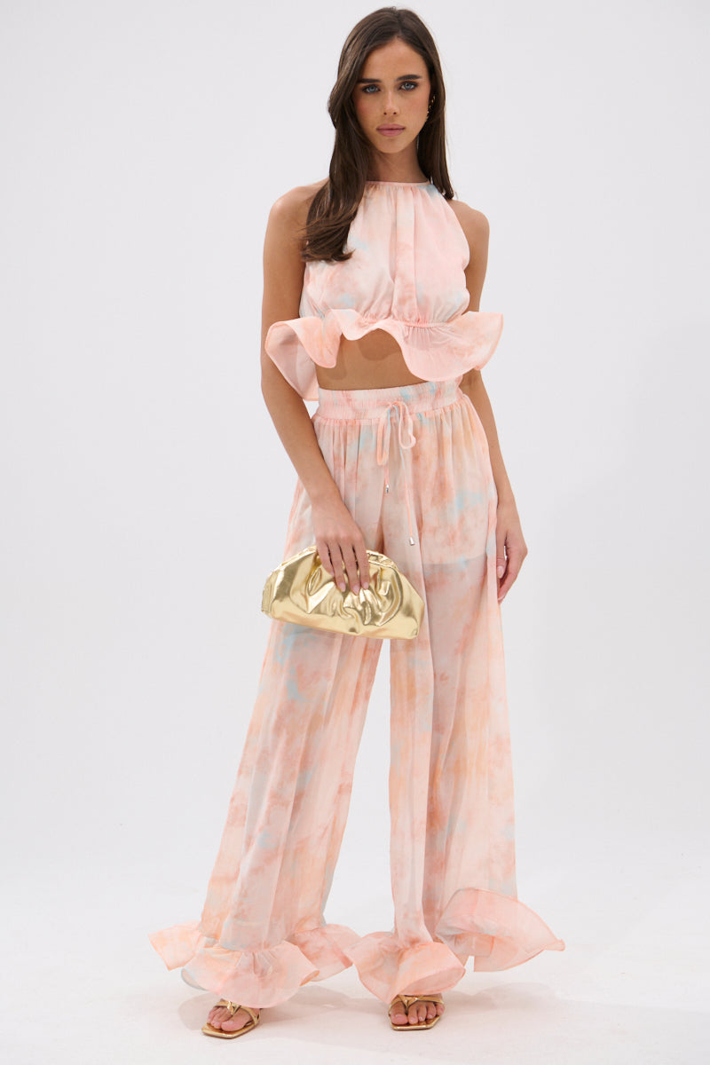 COLORFUL SKY OMBRE PALAZZO PANT