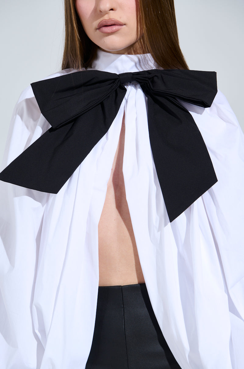 BLACK TIE AFFAIR BLOUSE