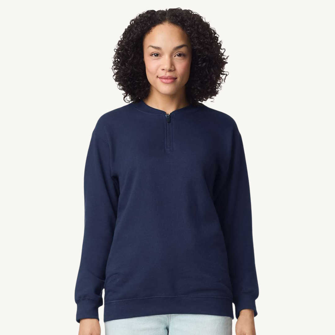 Softstyle Midweight Quarter Zip Sweatshirt