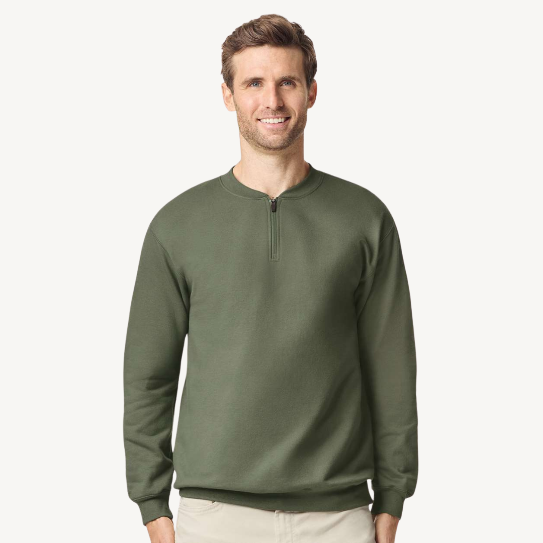 Softstyle Midweight Quarter Zip Sweatshirt