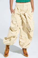 DO THE MOST TIE FRONT PANT