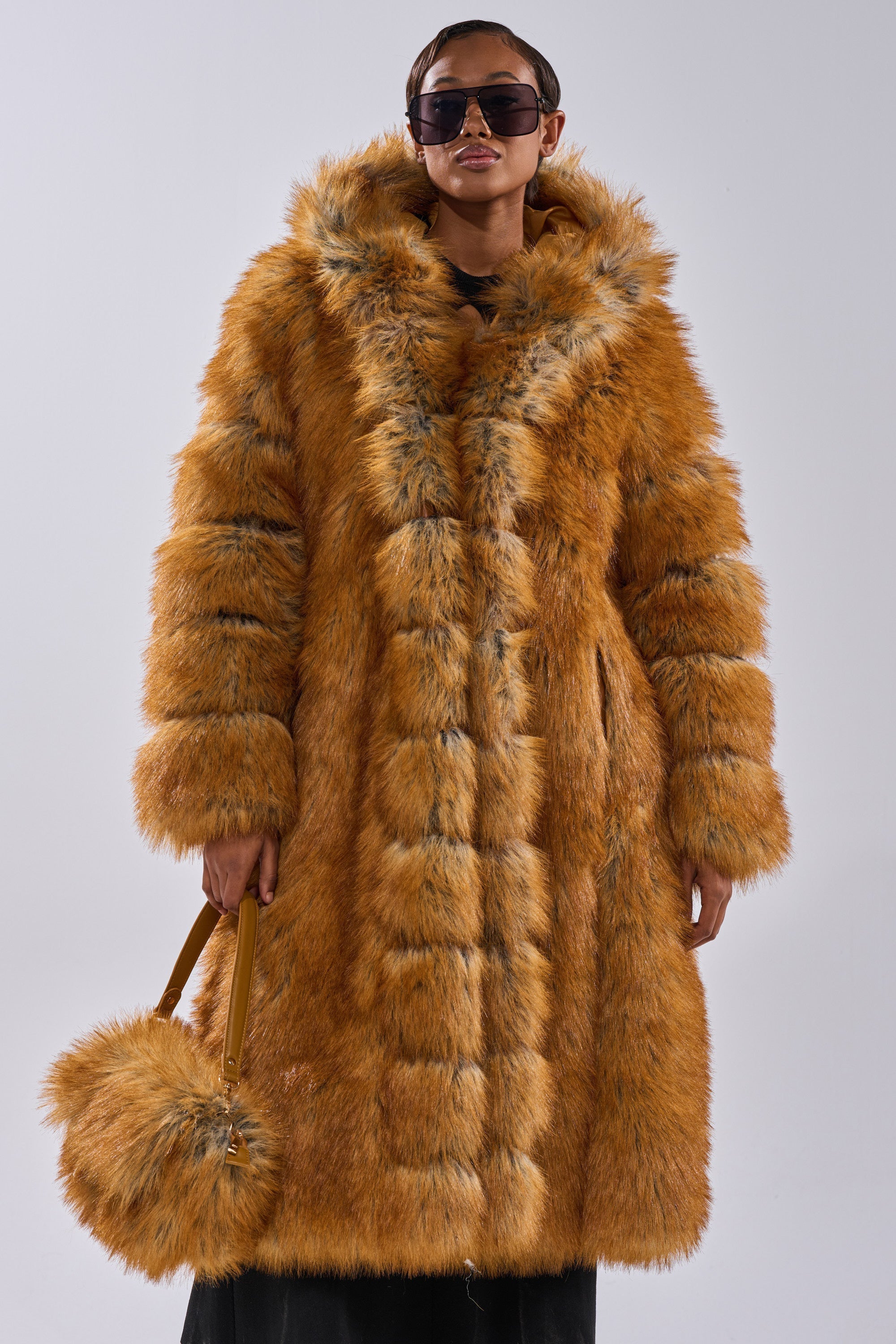 OLD MONEY FAUX FUR COAT