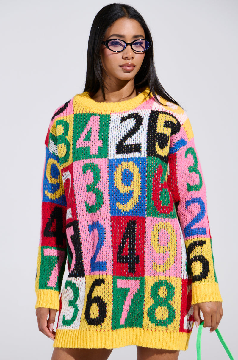 QUICK ONE TWO THREE SWEATER DRESS