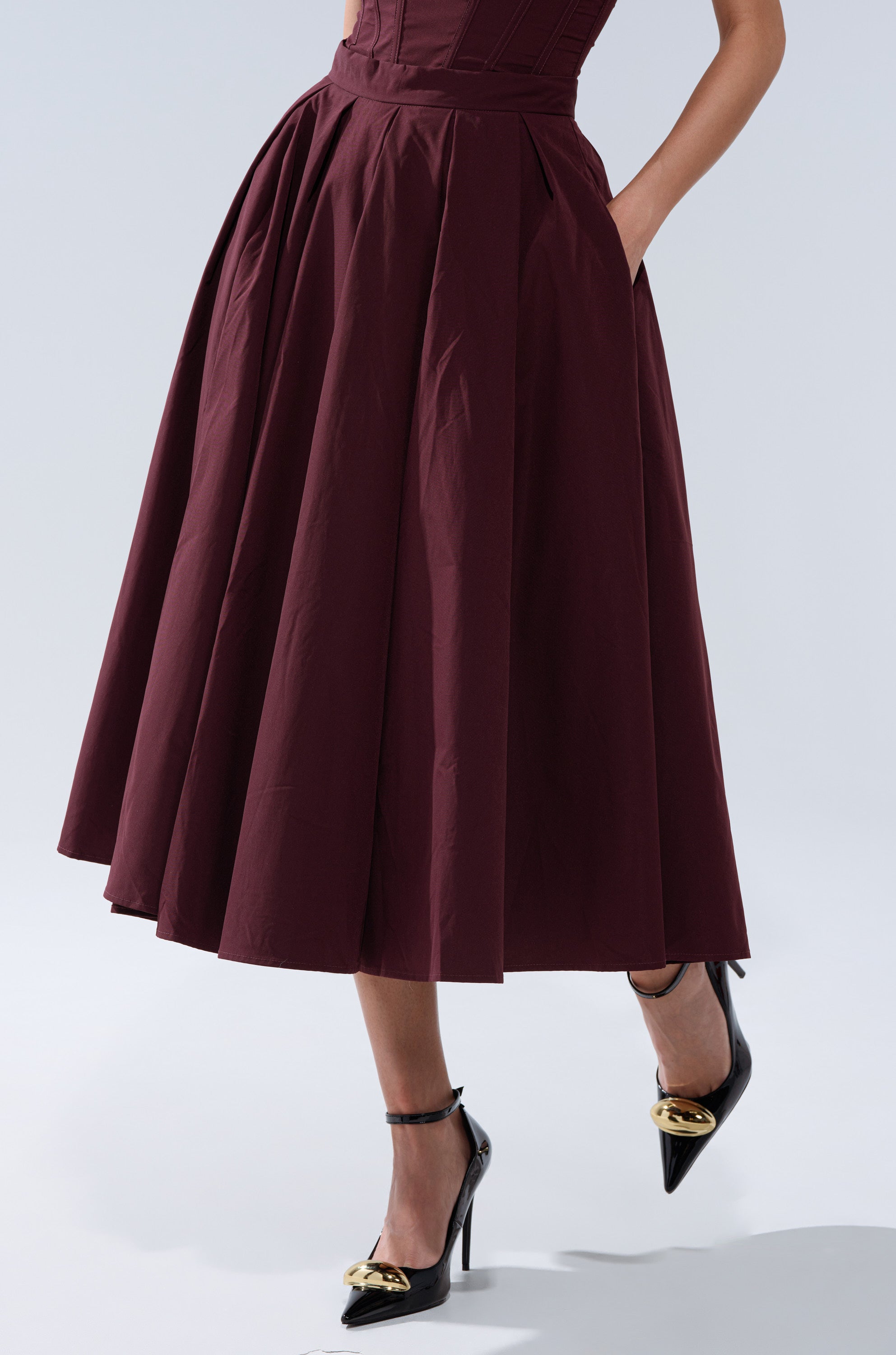 LOVE THIS FOR YOU MAXI SKIRT IN BROWN
