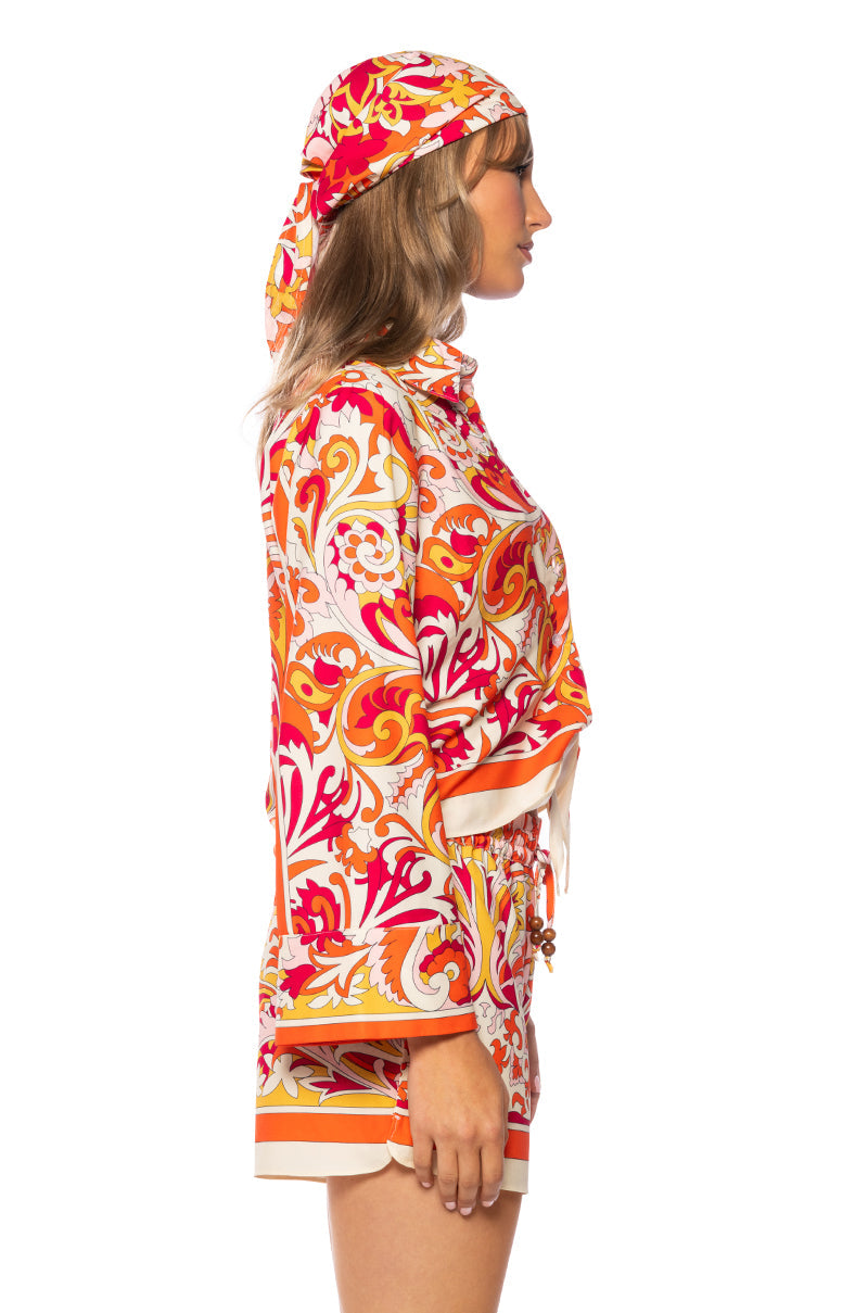 PAISLEY PLEASE TIE FRONT MINI SET