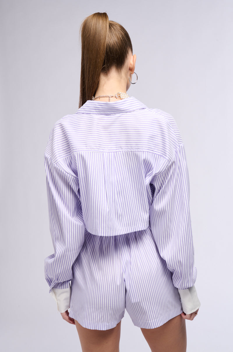 ROWAN POPLIN STRIPE BUTTON DOWN